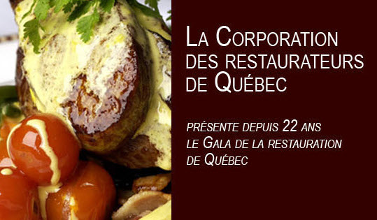 Gala de la restauration Ville de Qu&eacute;bec