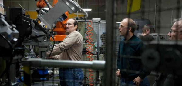 Cadenassage dans une usine de chaussures